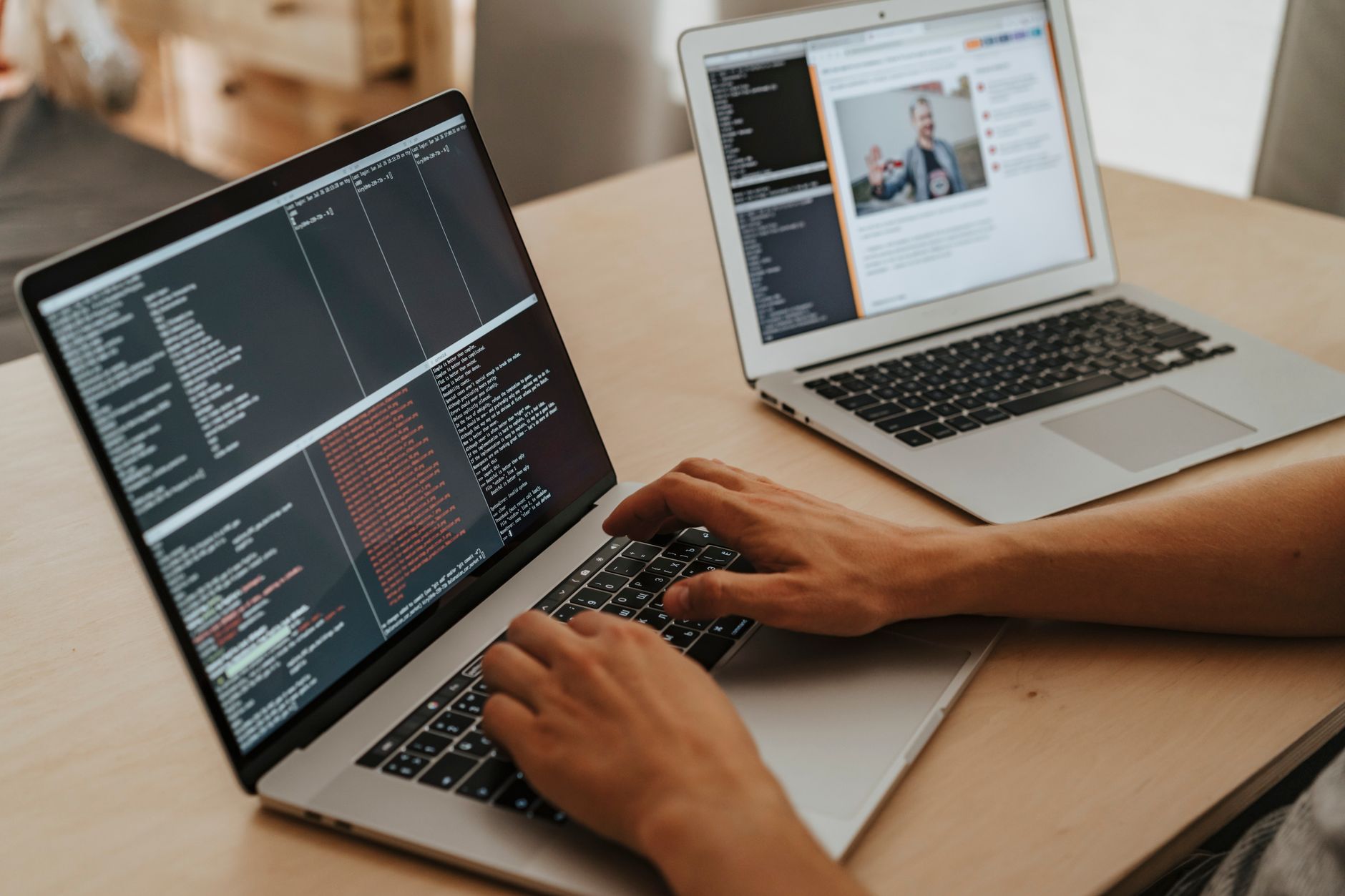 a developer setting up an AI coding assistant on a laptop with the code editor open